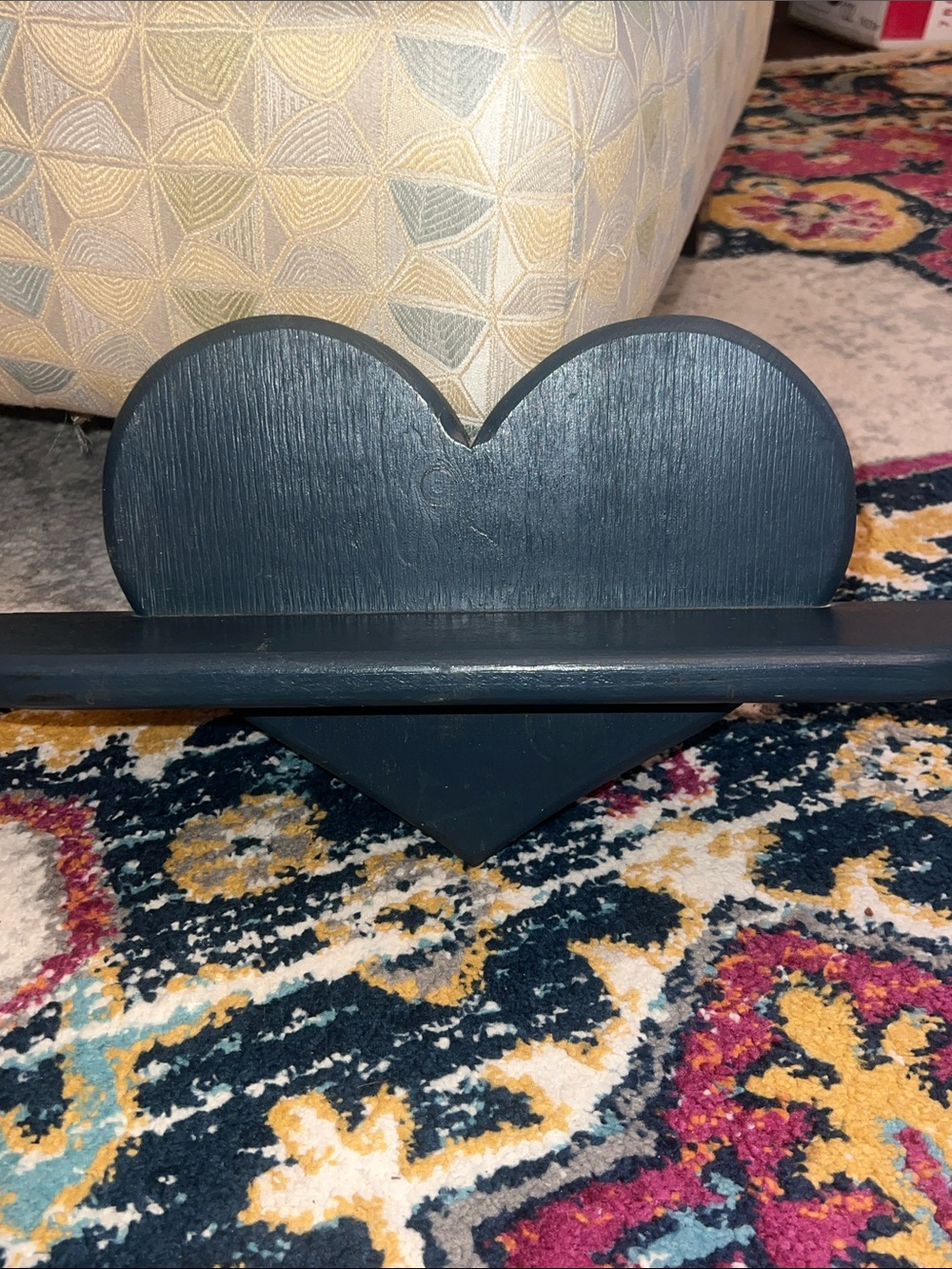 Country blue Heart Wall Shelf - Home Wall Decor - Picture 5 of 5